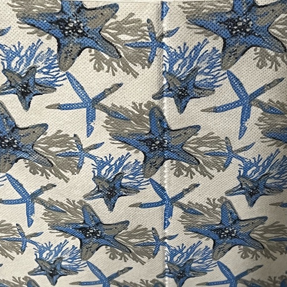 New Set of 2 Closet Essentials Collapsible Storage Containers Starfish Pattern - Picture 11 of 15